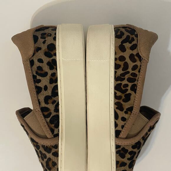 UGG Jass Platform Sneakers Leopard Cheetah Print Slip On Shoes Women's Size 7 - Picture 13 of 15